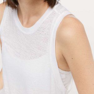 Lululemon Timeless Classic Tank - White - Size 8